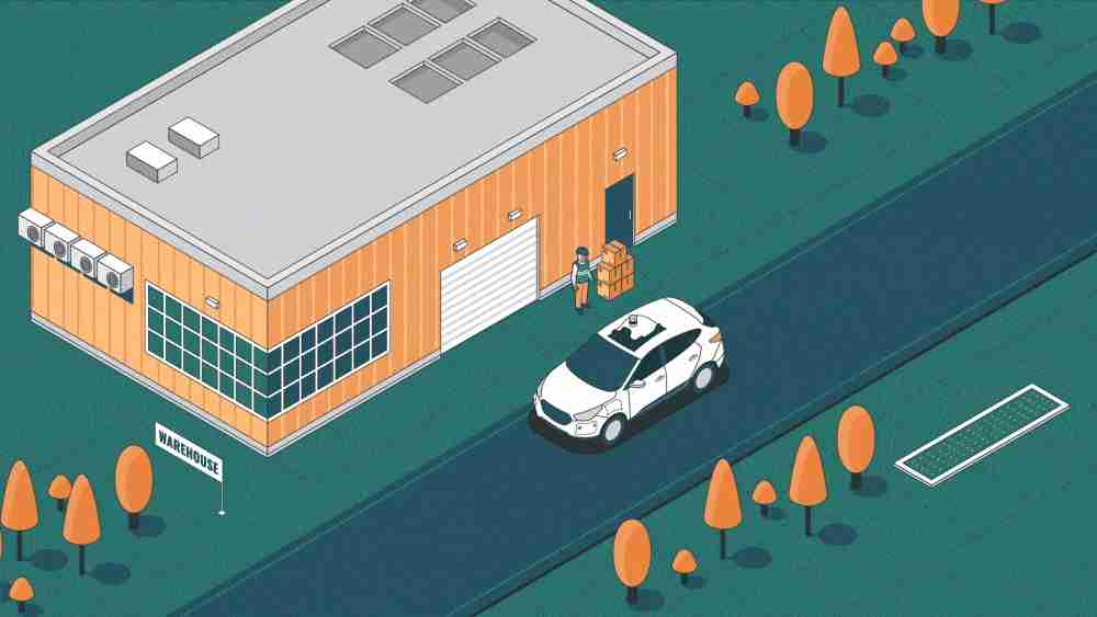 An autonomous vehicle.