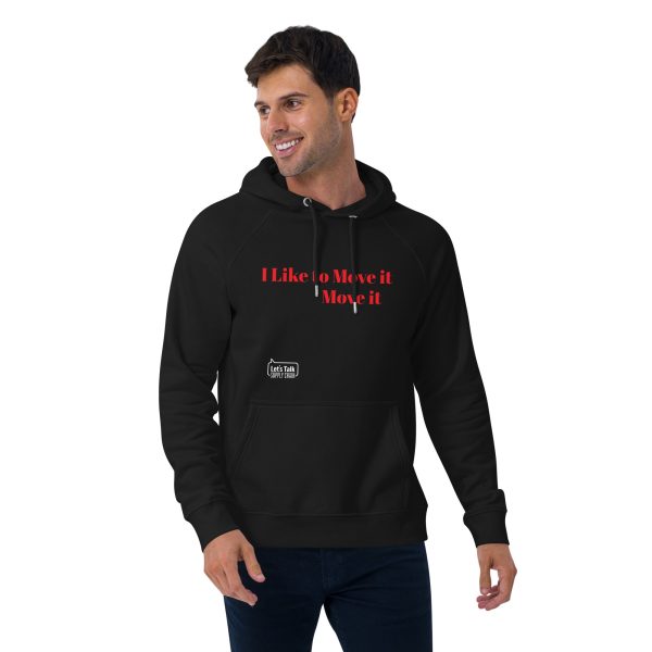 I like to move it Unisex eco raglan hoodie - Image 2