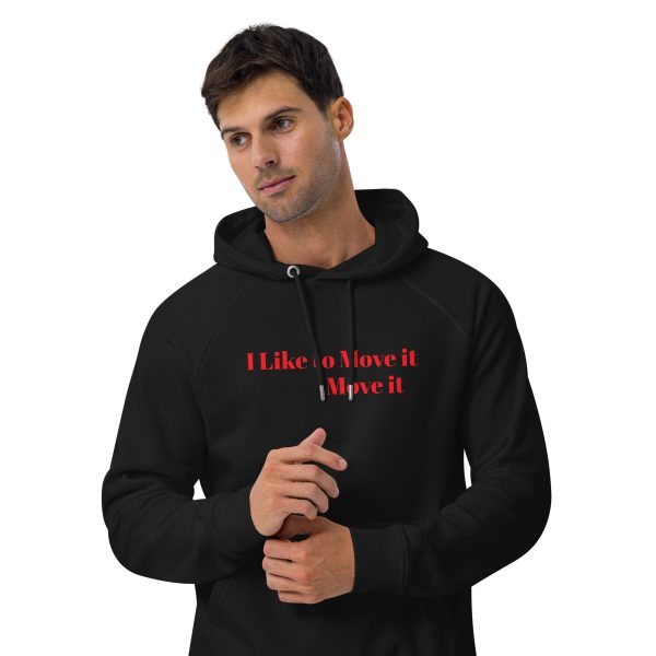 I like to move it Unisex eco raglan hoodie - Image 3