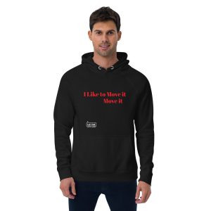 I like to move it Unisex eco raglan hoodie
