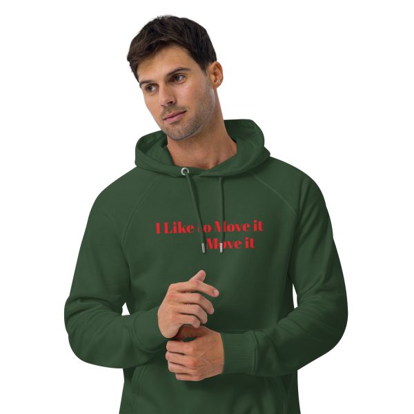 I like to move it Unisex eco raglan hoodie - Image 12