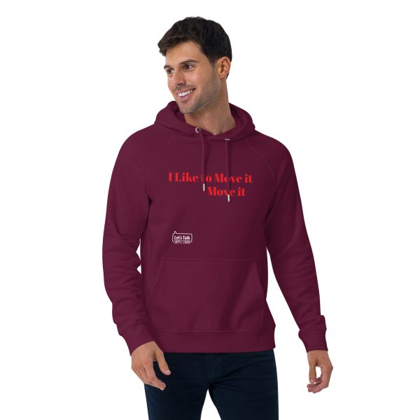 I like to move it Unisex eco raglan hoodie - Image 5