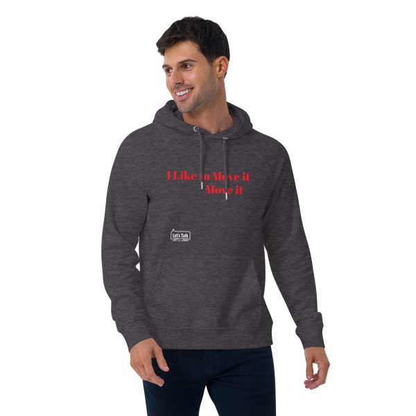 I like to move it Unisex eco raglan hoodie - Image 8