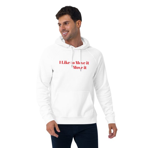 I like to move it Unisex eco raglan hoodie - Image 14
