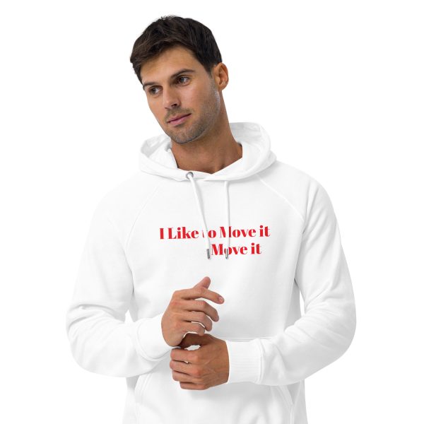 I like to move it Unisex eco raglan hoodie - Image 15