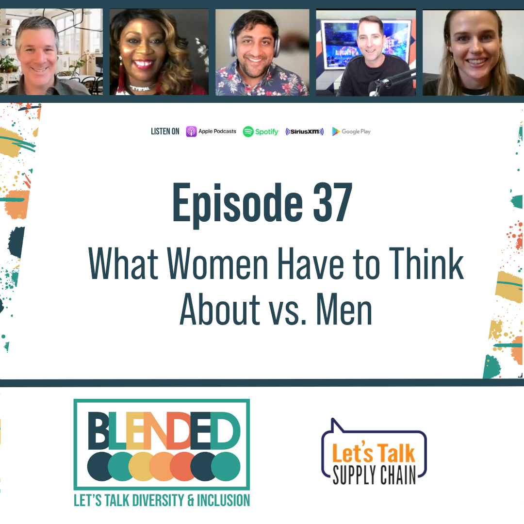 The panel discuss what women have to think about vs men; societal expectations; the impact of bias and stereotypes; and how we can create safe spaces for all.