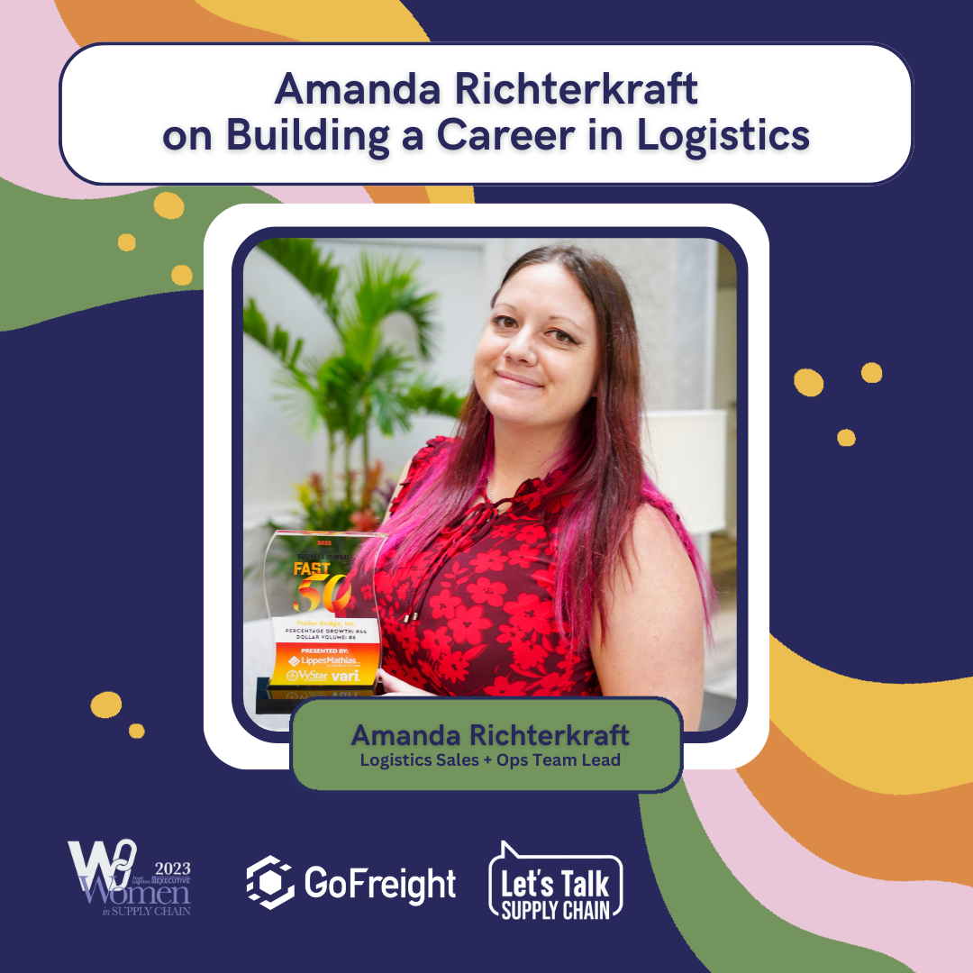 Logistics sales and operations lead at Trailer Bridge, Amanda Richterkraft, weighs in on being a woman in supply chain and how she’s found professional momentum and new confidence there.